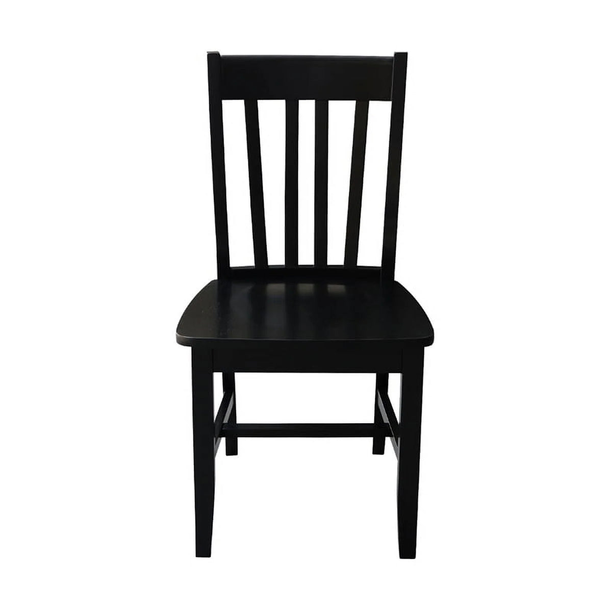 Black Wood Dining Chair Set of Two X345881