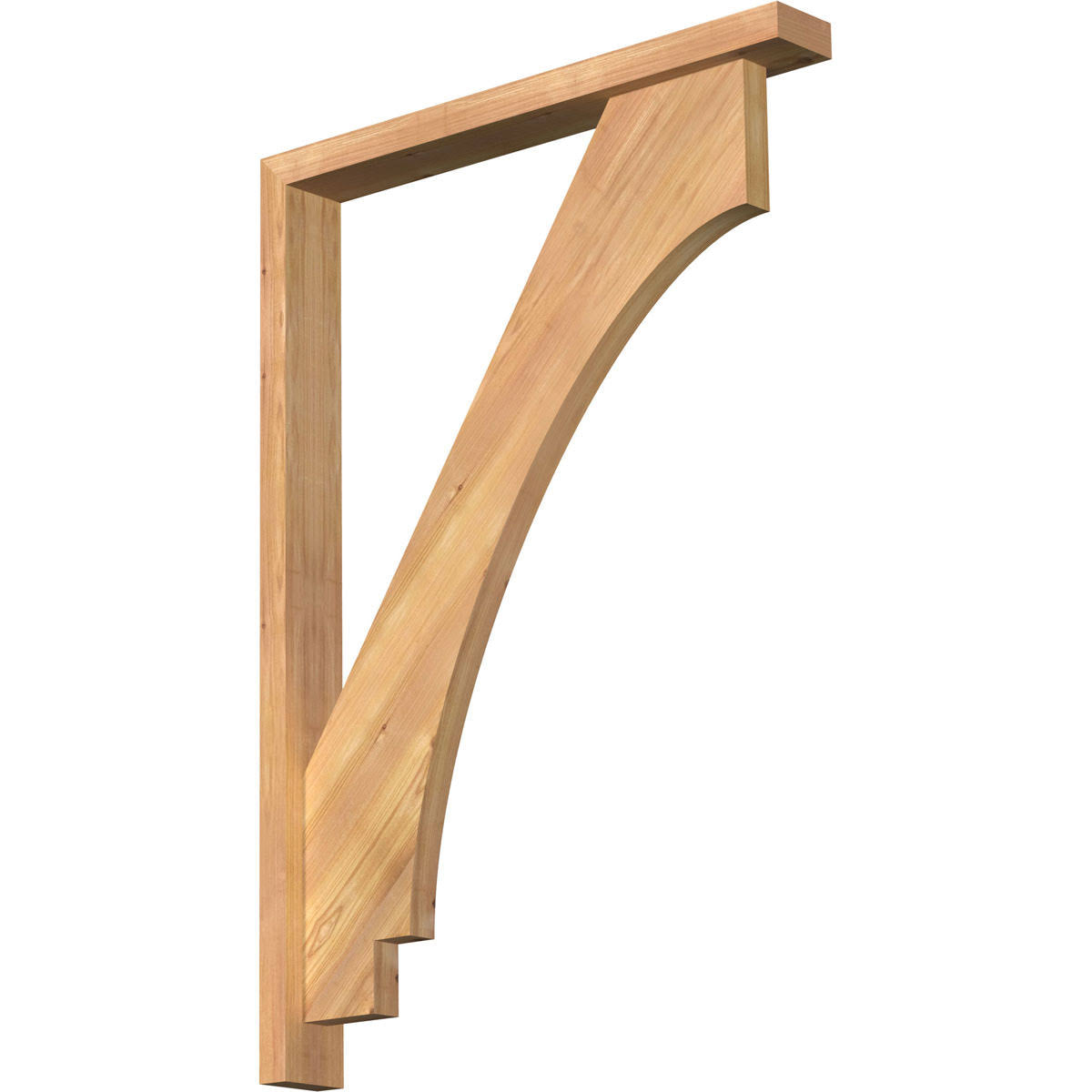 3 1/2x22W x 28x22D x 40x22H Imperial Block Smooth Bracket with Offset Brace K751