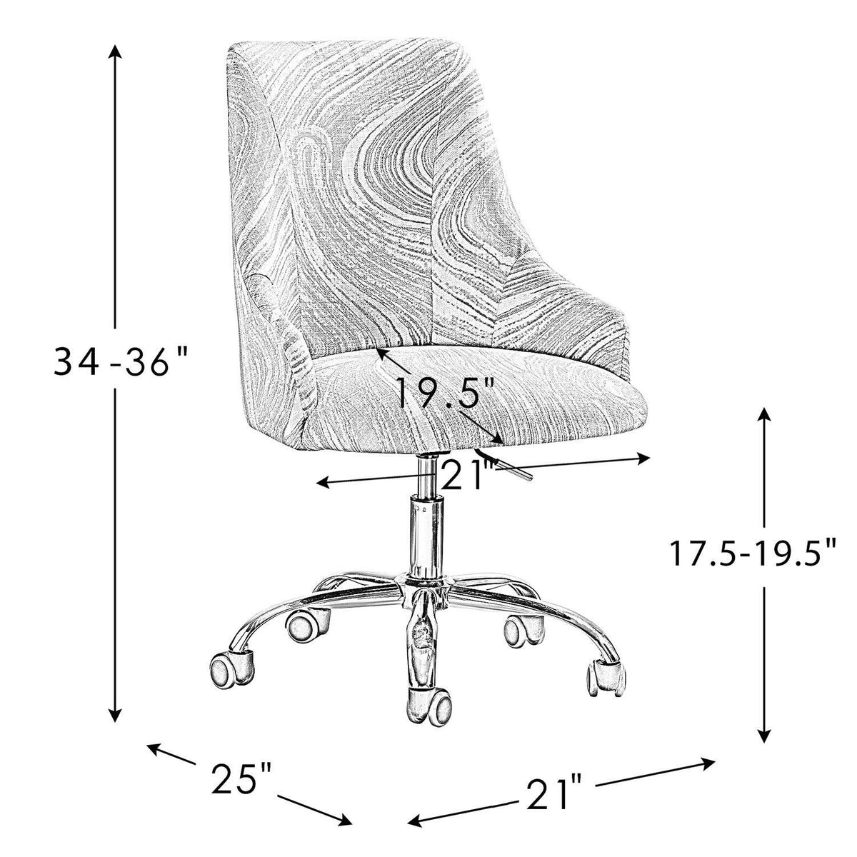 Black Swivel Task Chair E55176