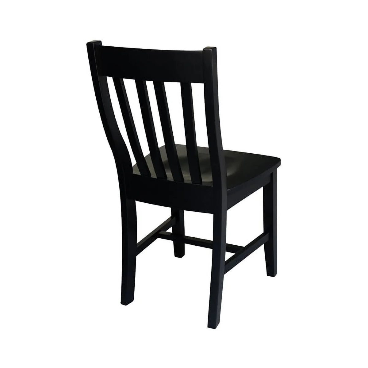 Black Wood Dining Chair Set of Two X345881