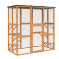 Outdoor Wooden Cat House with 6 High Ledges Y770