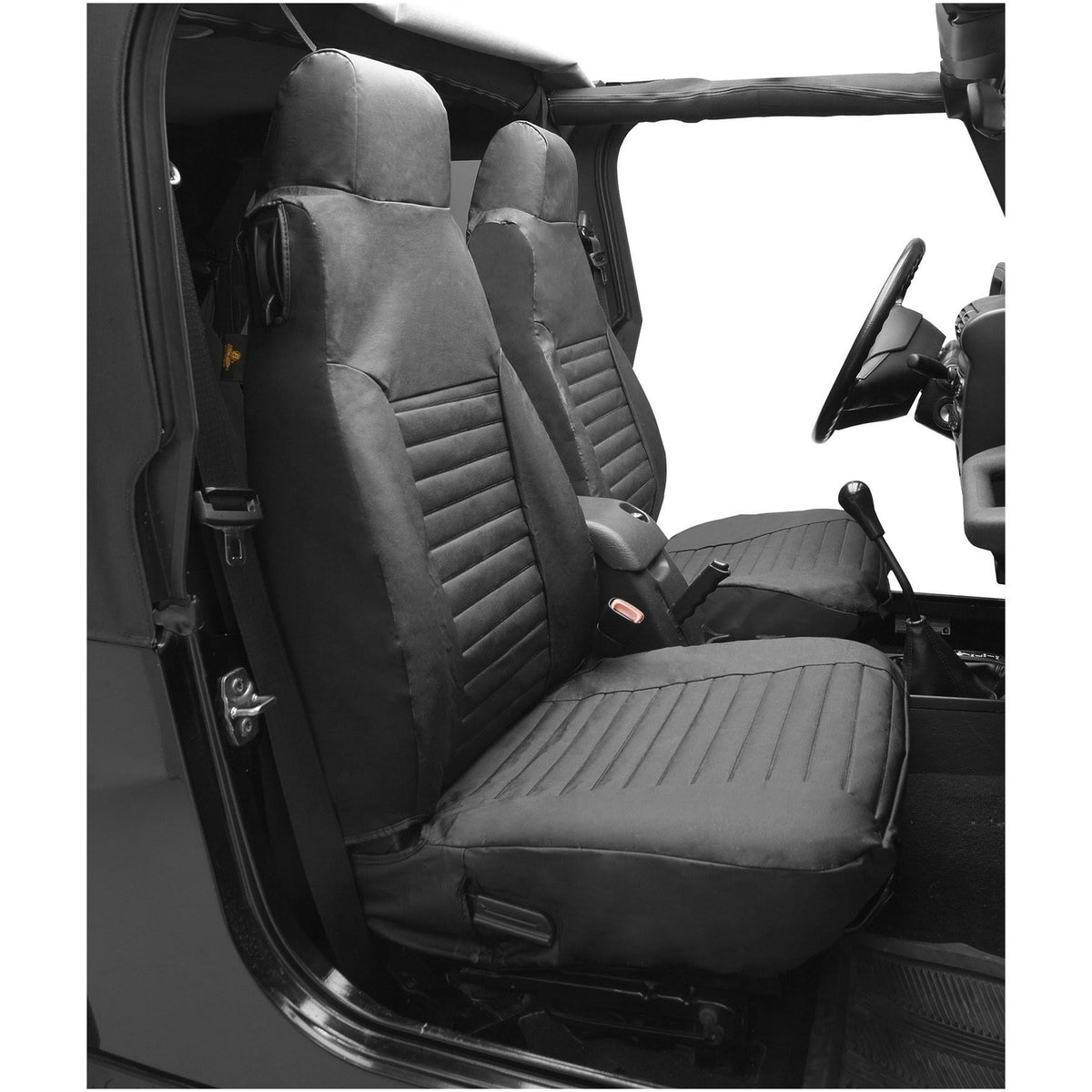 Black Denim Seat Covers F4610