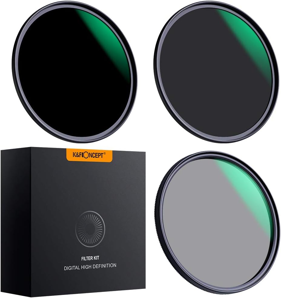 82mm Neutral Density ND8 ND64 CPL Circular Polarizer Filter Set with 24 Multi-Layer Coatings J622