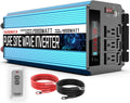 2000W Pure Sine Wave Power Inverter 12V DC to AC 110V/120V Converter with LCD Display F531591