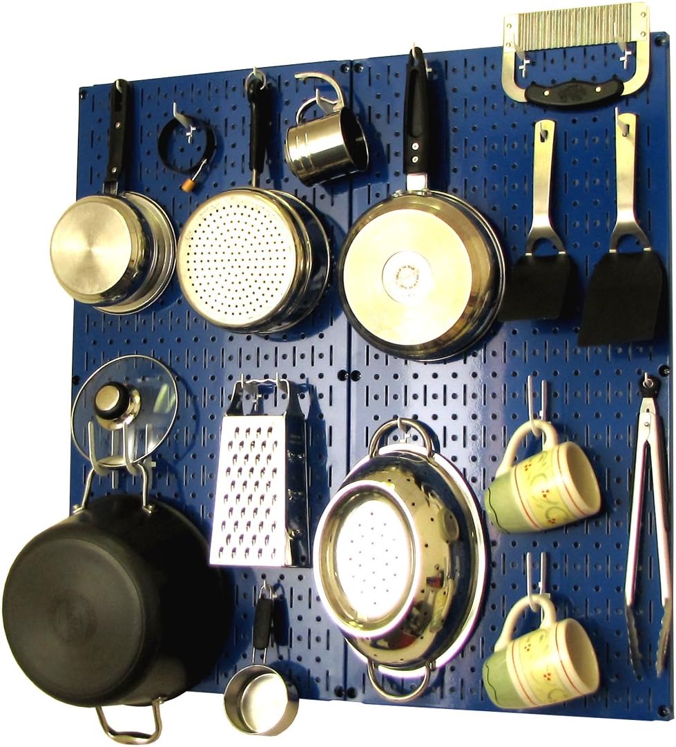 White Pegboard Storage and Organization Kit with Accessories Pack of 2 D43461