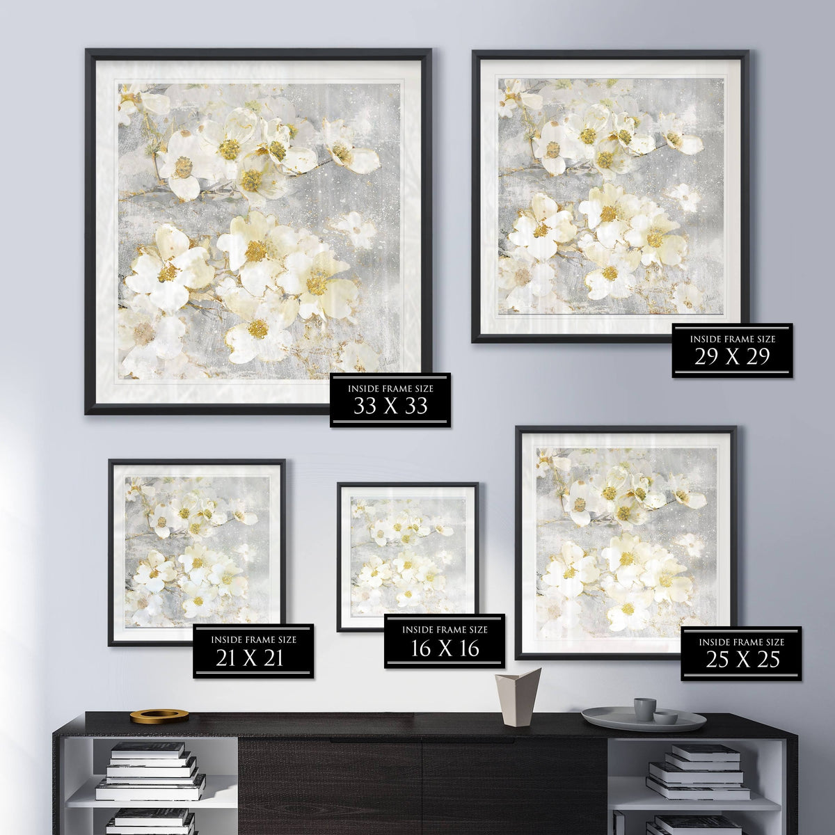 Framed Giclee Print 32x32 H961