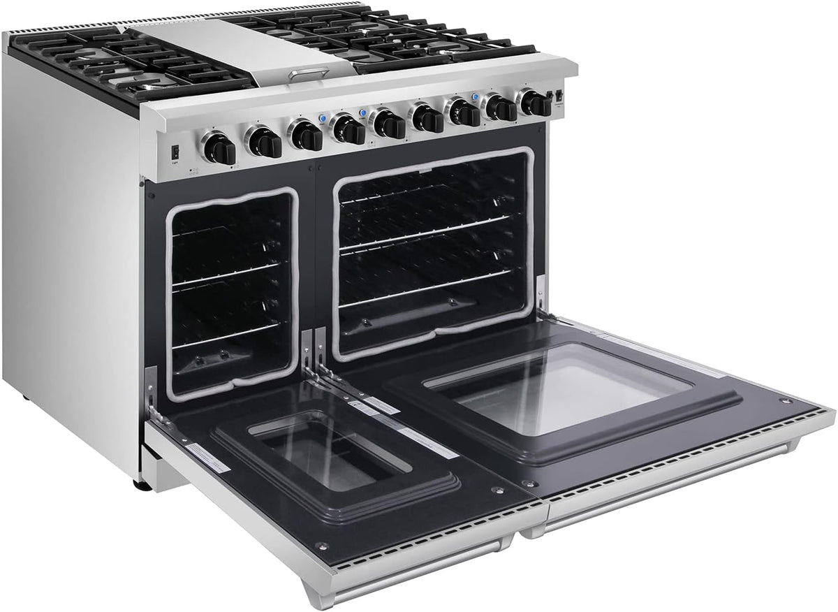 30 Inch Stainless Steel Gas Range with 5 Sealed Burners, 4.5 cu. ft. Oven, Storage Drawer, Cast Iron Grate X50193