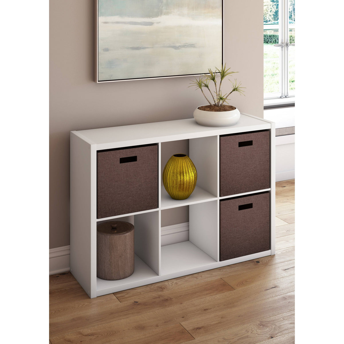 White Cube Bookcase W3445